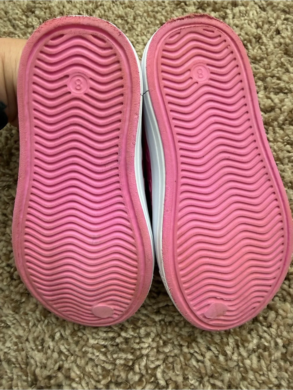 Skechers Girls Pink Slip On Shoes Kids size 8